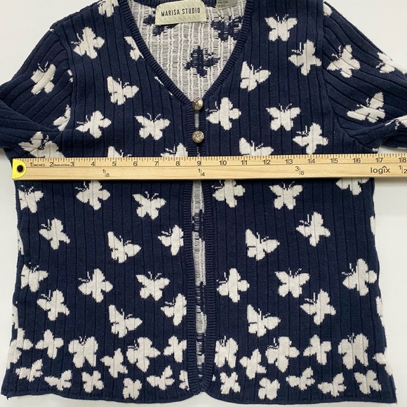 ✨ MARISA STUDIO Vintage Butterfly Knit Cardigan ✨ - Picture 5 of 7